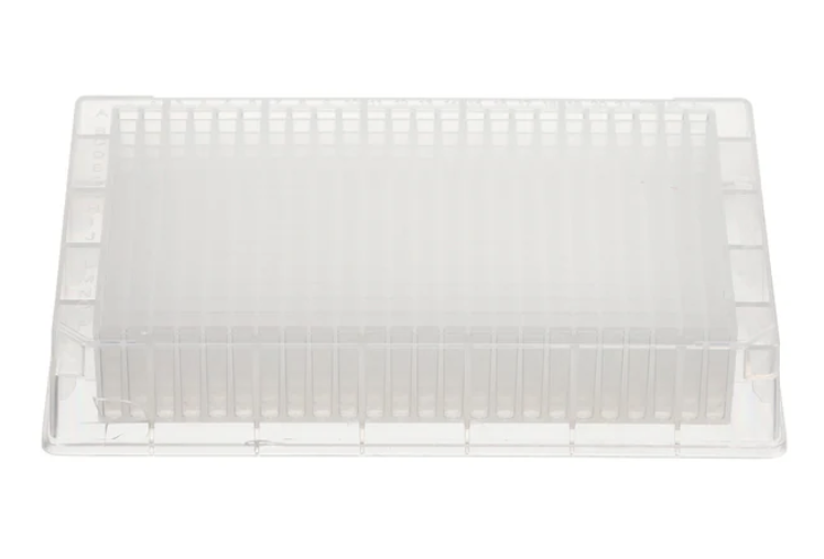 384 Well Plate, 120 uL, Square Well, Conical Bottom, 10/box