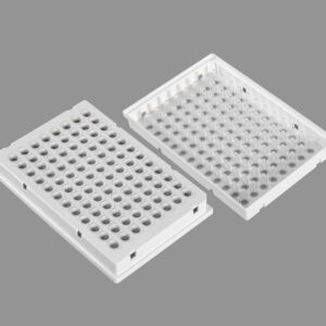 96 Well PCR plate, 0.2 mL, Full skirt, White shell, clear wells